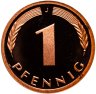 Купить 1 пфенниг (pfennig) 1995 J