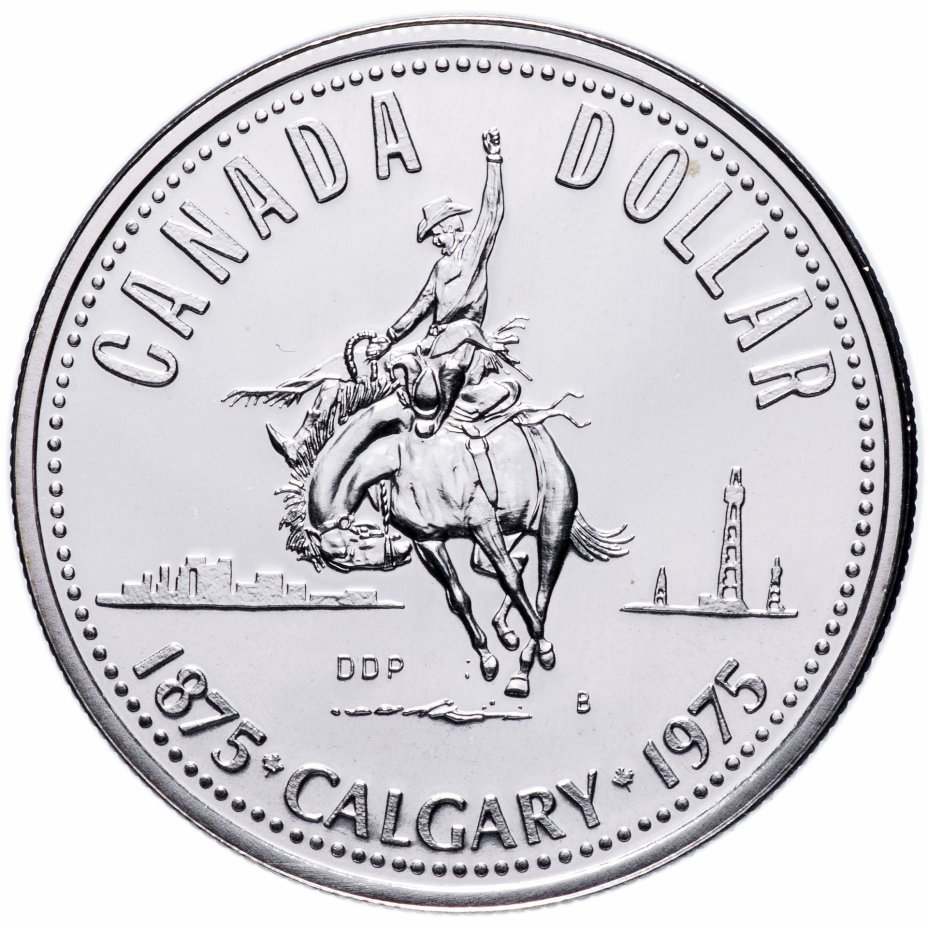 купить Канада 1 доллар 1975 "100 лет городу Калгари""