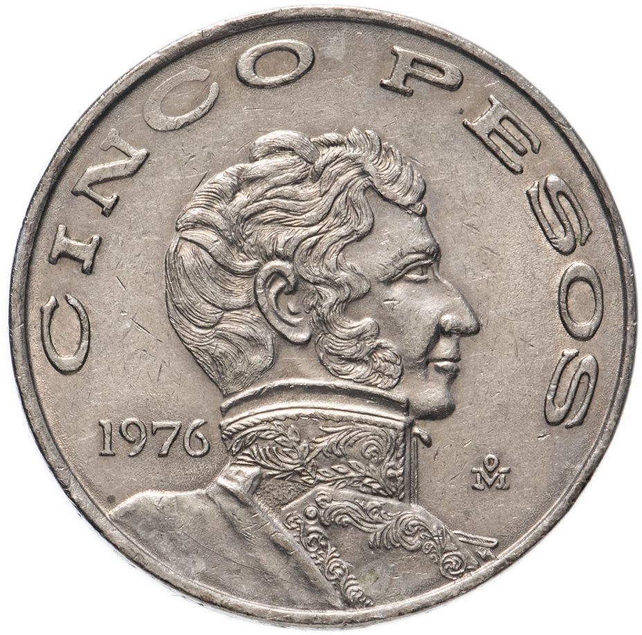 купить Мексика 5 песо (pesos) 1976