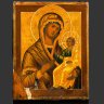 Купить Икона "Пресвятая Богородица Иверская" ("Вратарница") в окладе, дерево, темпера, Российская империя, 1850-1900 гг.