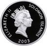 Купить Соломоновы Острова 25 долларов (dollars) 2003 Proof  "Самолёты - Де Хевилленд DH.106 «Комета» (de Havilland Comet)"