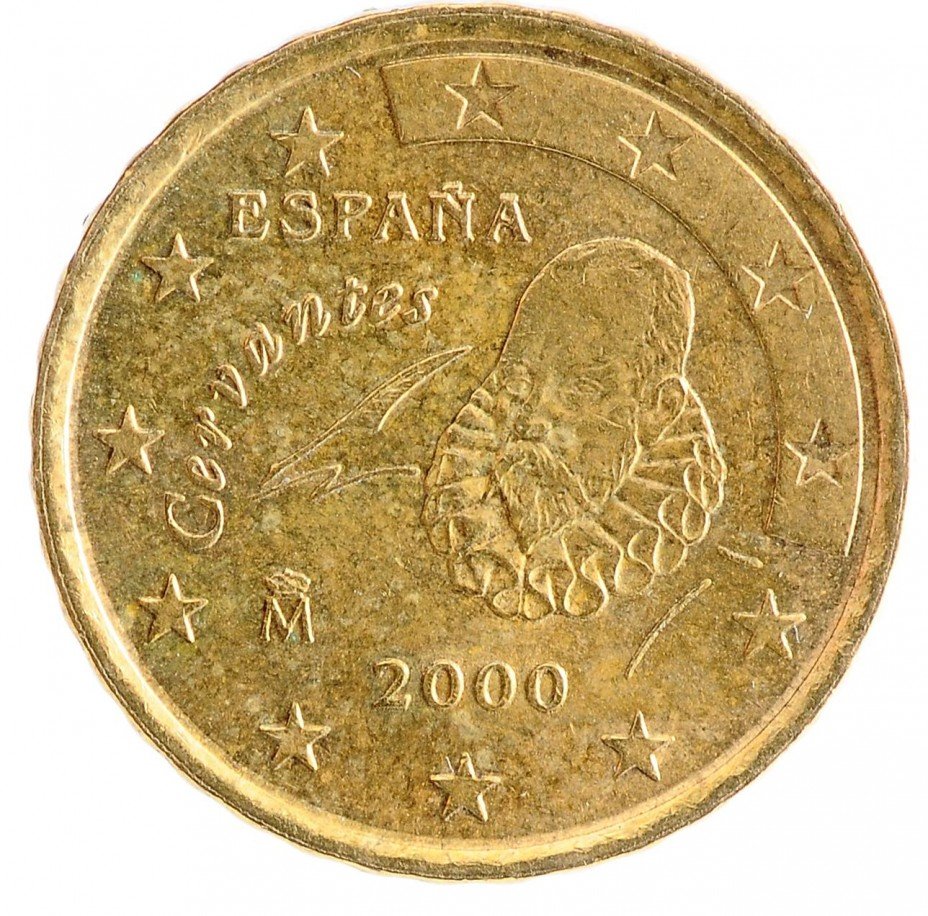 купить Испания 10 евро центов 2000