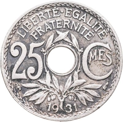 купить Франция 25 сантимов (centimes) 1931