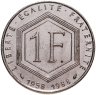 Купить Франция 1 франк 1988 "30 лет Пятой Республике"
