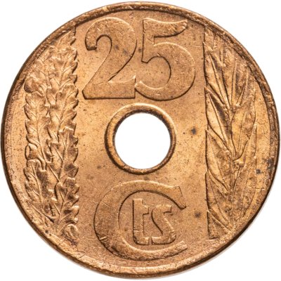 купить Испания 25 сентимо (centimos) 1938