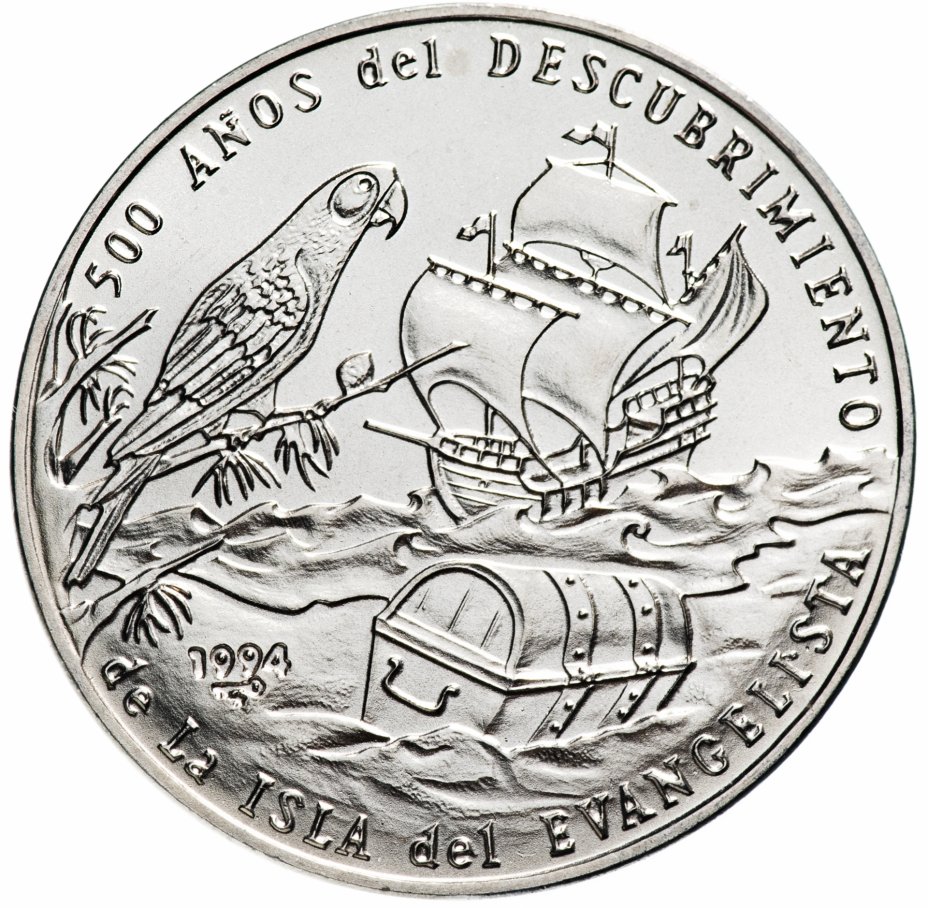 купить Куба 1 песо (peso) 1994 "500 лет открытию острова Евангелиста"