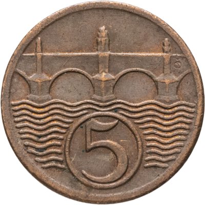купить Чехословакия 5 геллеров (haleru) 1923