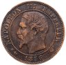 Купить Франция 10 сантимов (centimes) 1856, знак монетного двора: "W"-Лилль Франция