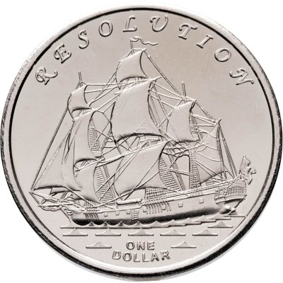 купить Кирибати, Остров Гилберта 1 доллар 2014 "Корабль Resolution"
