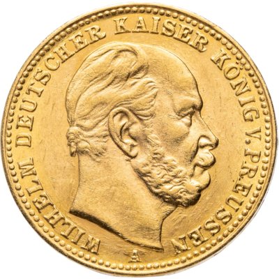 купить Германская империя (Пруссия) 20 марок (mark) 1888 A, Вильгельм I