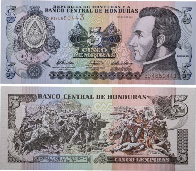 купить Гондурас 5 лемпир 2010 (Pick 91с)