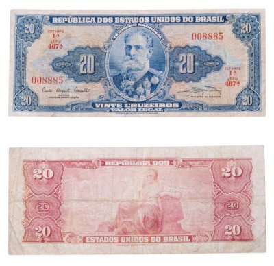 купить Бразилия 20 крузейро 1961-1963