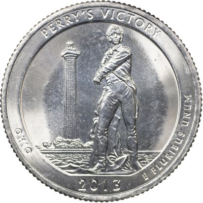 купить США 25 центов [Квотер] 2013 S [KM#543] "Победа Перри и Международный мемориал мира - Perry's Victory [Ohio]"
