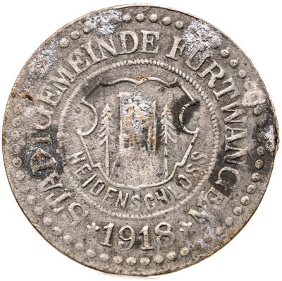 купить Германия, Фуртванген 5 пфеннигов 1918