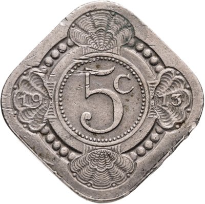 купить Нидерланды 5 центов (cents) 1913