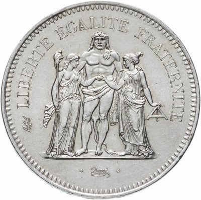 купить Франция 50 франков (francs) 1976 "Свобода, равенство, братство"