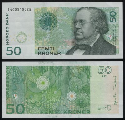 купить Норвегия 50 крон 2011 [Бумага Pick 50d]
