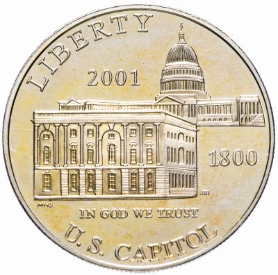 купить США 1 доллар (dollar) 2001 P "Капитолий"