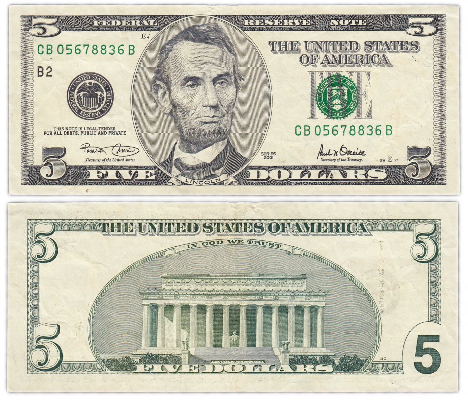 Доллары номинал купюр с фото