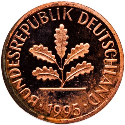 купить 1 пфенниг (pfennig) 1995 J