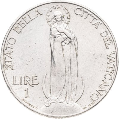 купить Ватикан 1 лира (lira) 1937