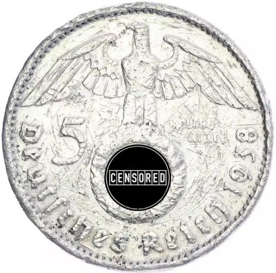 купить Нацистская Германия 5 марок 1938