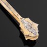 Купить Щипцы для сахара с цветочным декором, серебро 875 пробы, золочение, Московская ювелирно-часовая фабрика, СССР, 1955 г.
