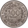 Купить Западная Африка (BCEAO) 100 франков (francs) 1975