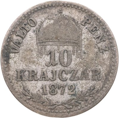 купить Венгрия 10 крейцеров (krajczar) 1872