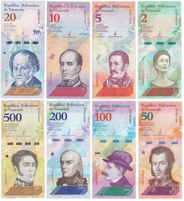 купить Венесуэла Набор банкнот 2018 год (8 штук)
