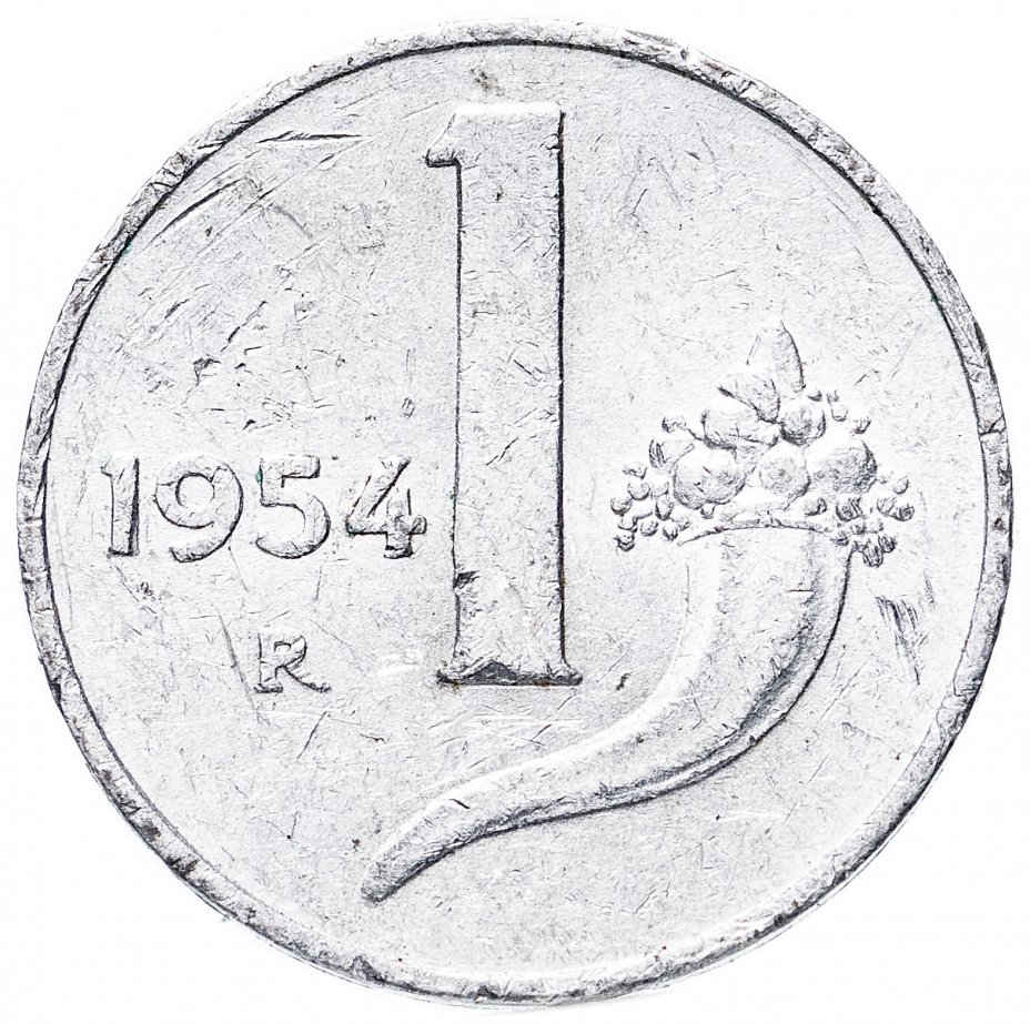 купить Италия 1 лира (lira) 1953-1959