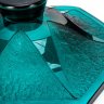 Купить Ваза для фруктов, шестигранная, изумрудного оттенка, стекло, травление, Daum, Франция, 1920-1930 гг.
