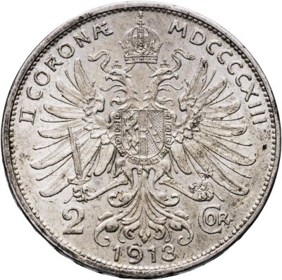 купить Австрия 2 кроны (corona) 1913