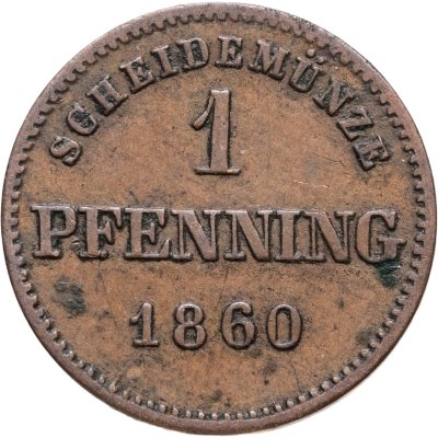 купить Бавария 1 пфенниг 1860