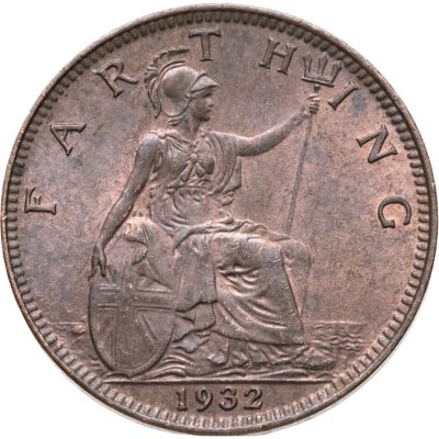 купить Великобритания 1 фартинг (farthing) 1932