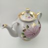 Купить Чайник доливной, с изображением цветов, фарфор, роспись, золочение, Краснодарский фарфорово-фаянсовый завод «Чайка», СССР, 1960-1992 гг.