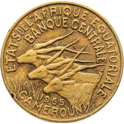 купить Экваториальная Африка и Камерун 5 франков (francs) 1965