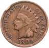 Купить США 1 цент (cent) 1902 Indian Head Cent
