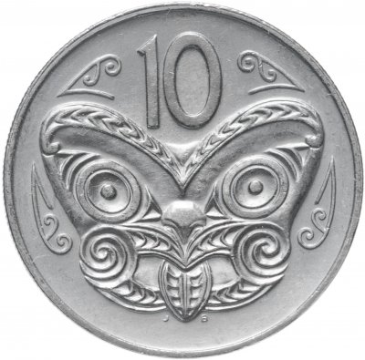 купить Новая Зеландия 10 центов (cents) 1979 Молодая королева