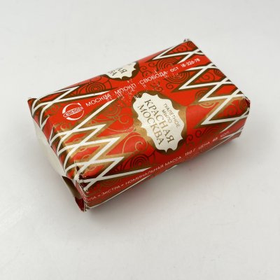 купить Мыло туалетное "Красная Москва" в оригинальной упаковке, Фабрика "Свобода", мыло, бумага, СССР, 1970-1980 гг.