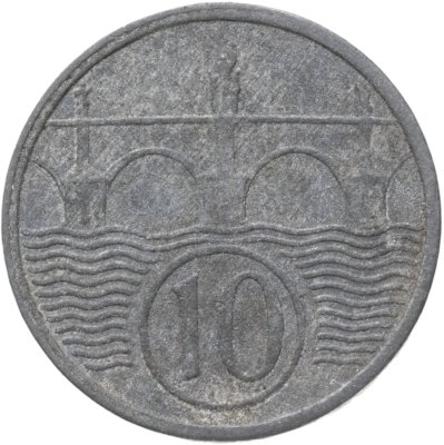 купить Богемия и Моравия 10 геллеров (haleru) 1943