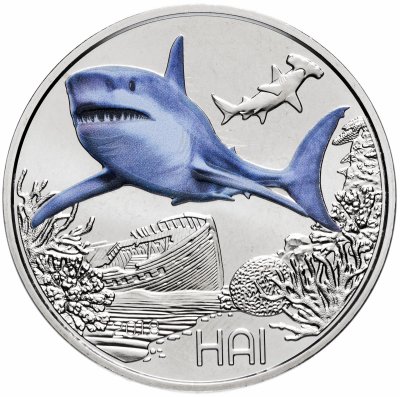 купить Австрия 3 евро 2018 Акула