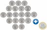 Купить Полный набор 25 рублей 2019-2020 "Оружие Великой Победы" + 10 рублей 2020 "75-летие Победы в ВОВ"