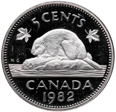 купить Канада 5 центов (cents) 1981