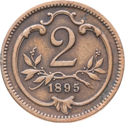 купить Австрия 2 геллера (heller) 1895