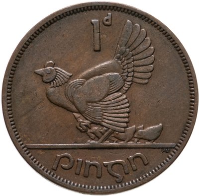 купить Ирландия 1 пенни (penny) 1942-1950 (Случайная дата)