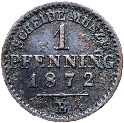 купить Германия, Пруссия 1 пфенниг 1872 В