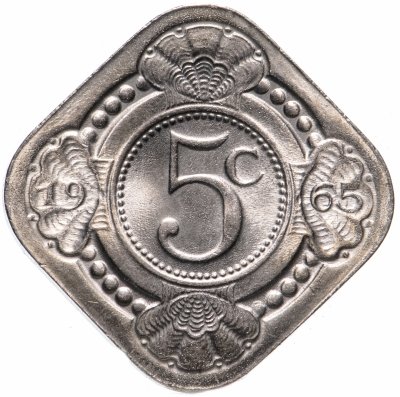 купить Нидерландские Антильские острова 5 центов (cents) 1965