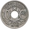 Купить Франция 10 сантимов (centimes) 1920   отверстие в центре