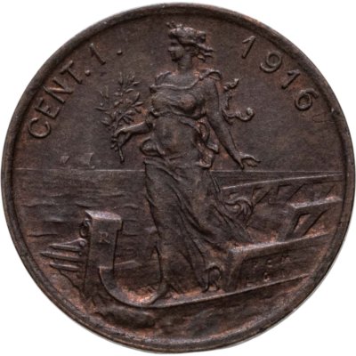 купить Италия 1 чентезимо (centesimo) 1916